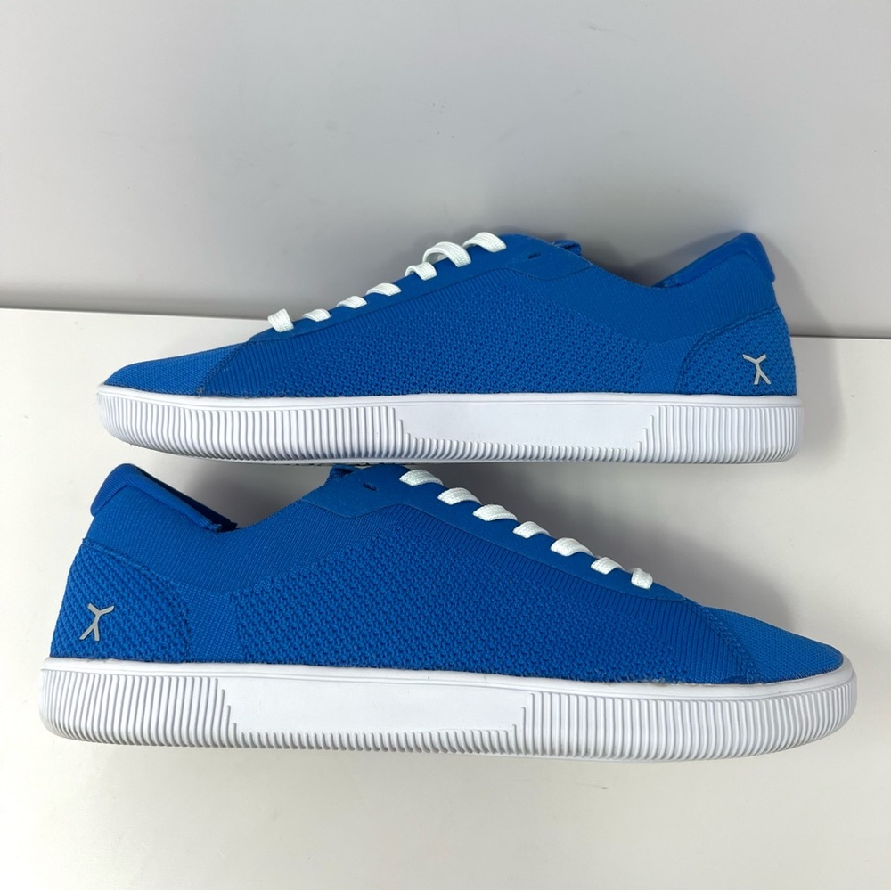 Blue Knit Athletic Sneakers - Flux Women’s Casual Trainers - Picture 3 of 8
